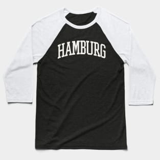 Hamburg New York Text College University Type Buffalo NY Baseball T-Shirt